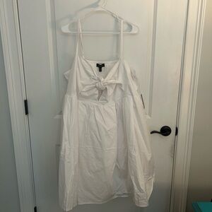 Eloquii White Sleeveless Dress
